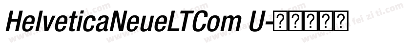 HelveticaNeueLTCom U字体转换
